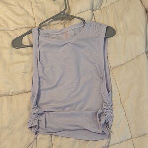 Free people Lavender Sleeveless Ruched Top